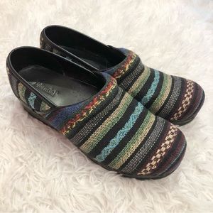 Bjorndal Ally Aztec Woven Clogs Multi Color Rainbow 10